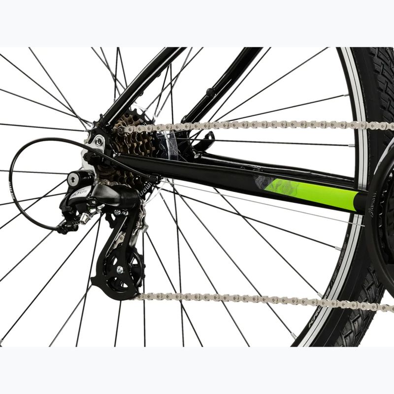 Kroso dviratis KROSS Evado 2.0 black/green/gloss 7