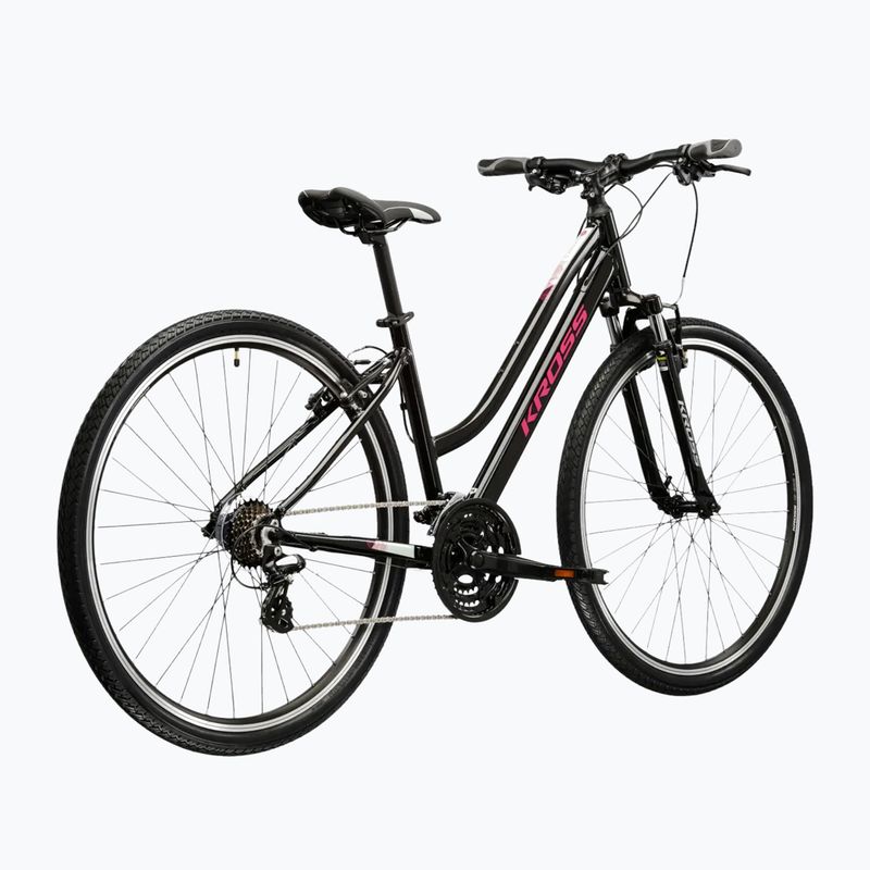 Moteriškas krosinis dviratis KROSS Evado 2.0 In black/pink/gloss 3