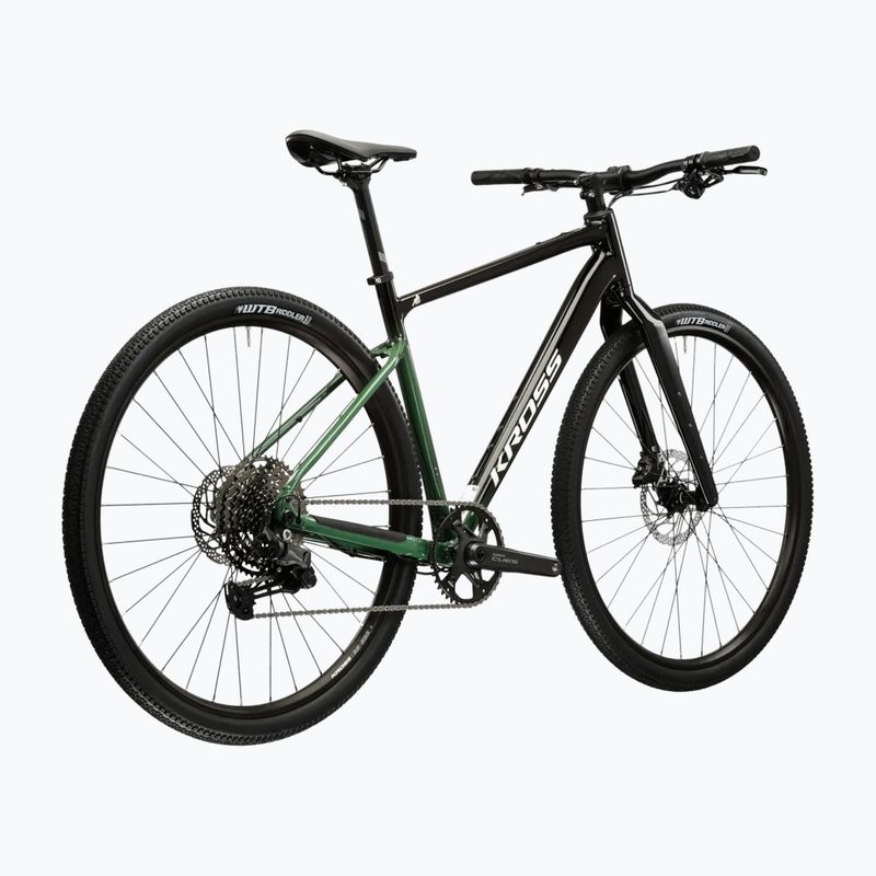 Gravel dviratis KROSS Esker FL black/green/gloss 3