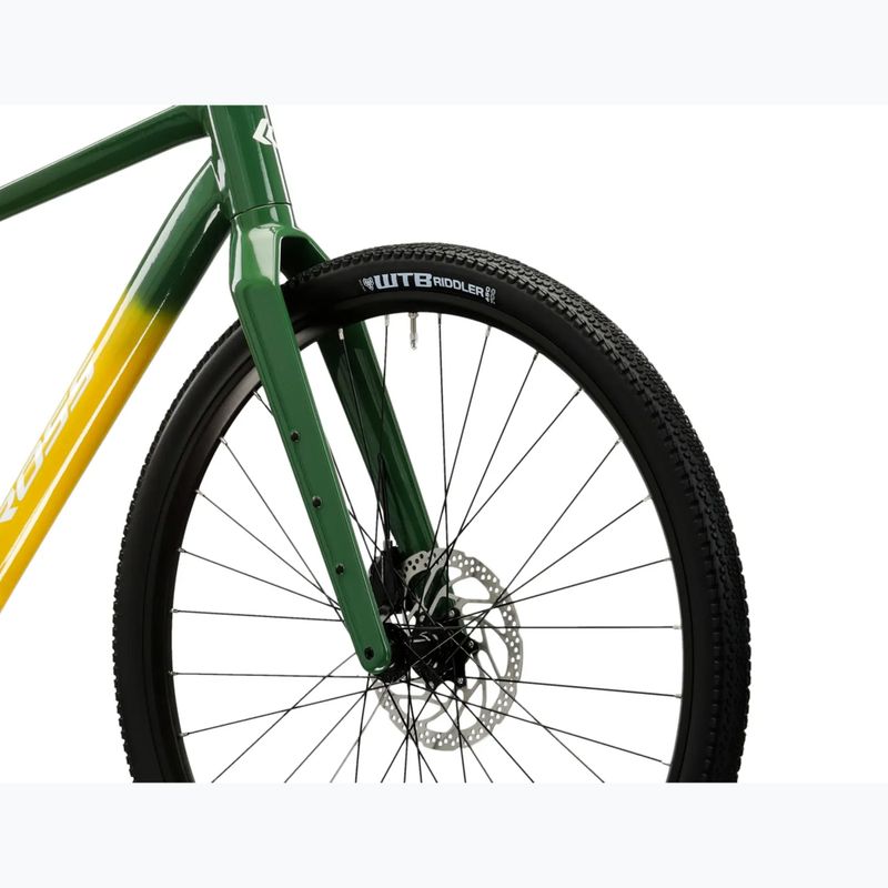 Gravel dviratis KROSS Esker FL green/yellow/gloss 5