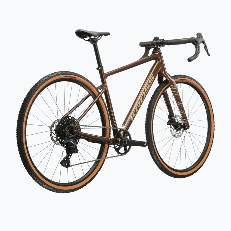 Gravel dviratis KROSS Esker 2.0 brown/beige/gloss 3
