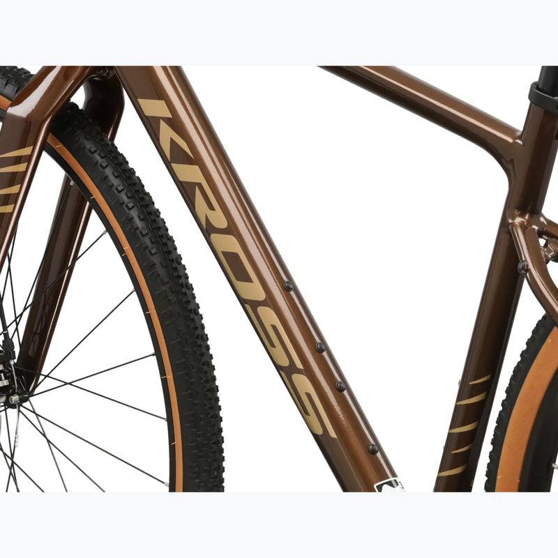 Gravel dviratis KROSS Esker 2.0 brown/beige/gloss 13
