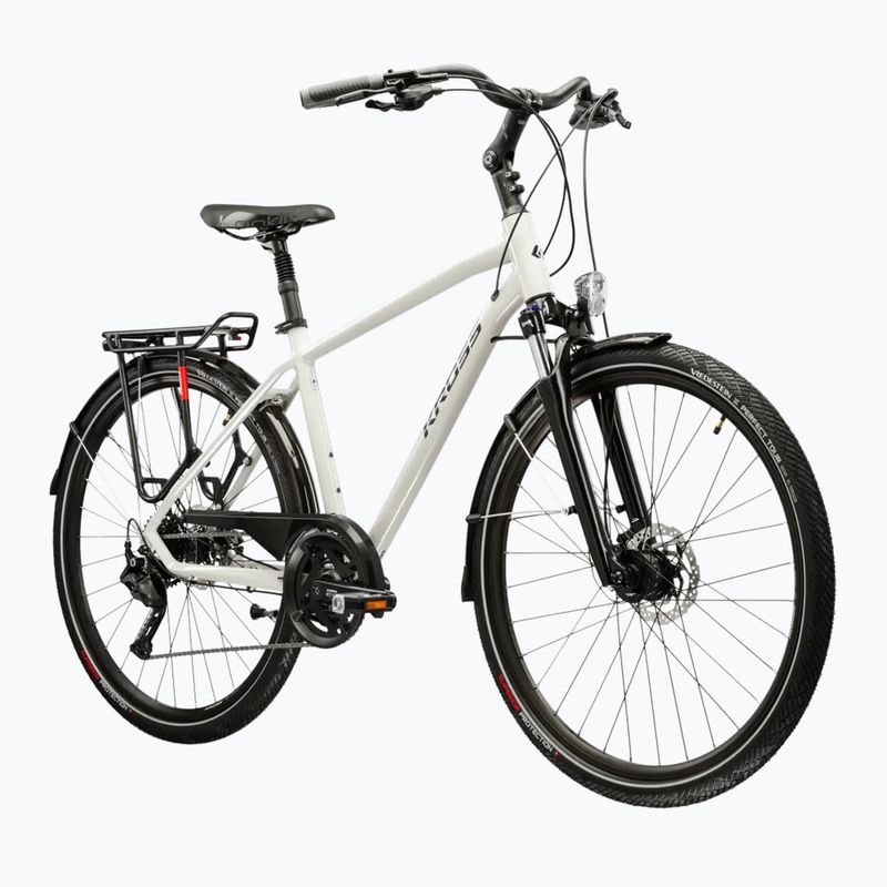Vyriškas žygio dviratis KROSS Trans 5.0 grey/navy/gloss 2