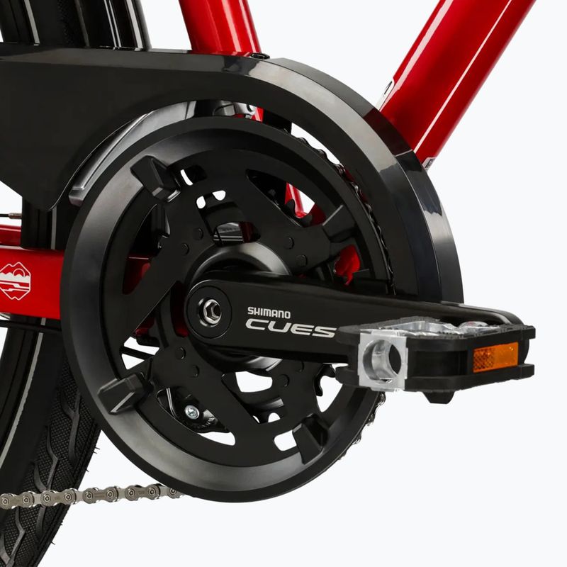 Moteriškas žygio dviratis KROSS Trans 5.0 In red/silver/gloss 9