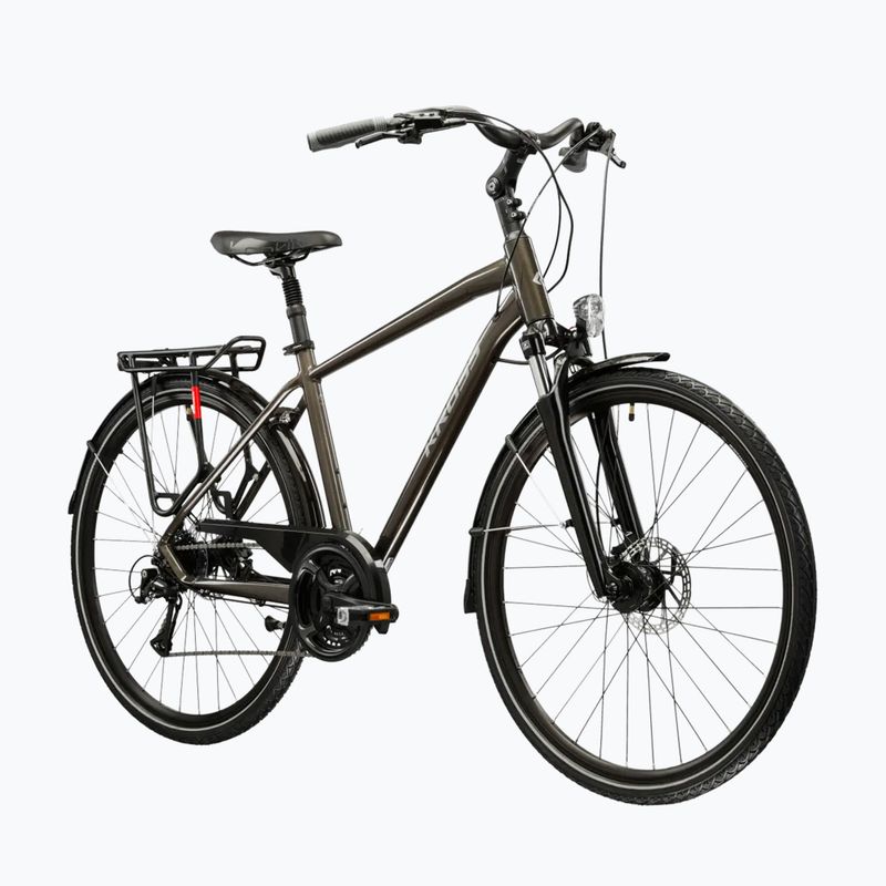 Vyriškas žygio dviratis KROSS Trans 4.0 brown/silver/gloss 2