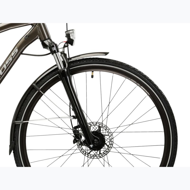 Vyriškas žygio dviratis KROSS Trans 4.0 brown/silver/gloss 6