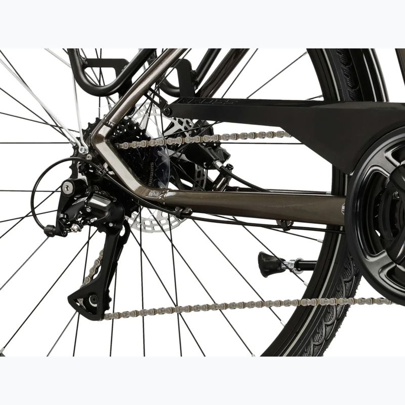 Vyriškas žygio dviratis KROSS Trans 4.0 brown/silver/gloss 8