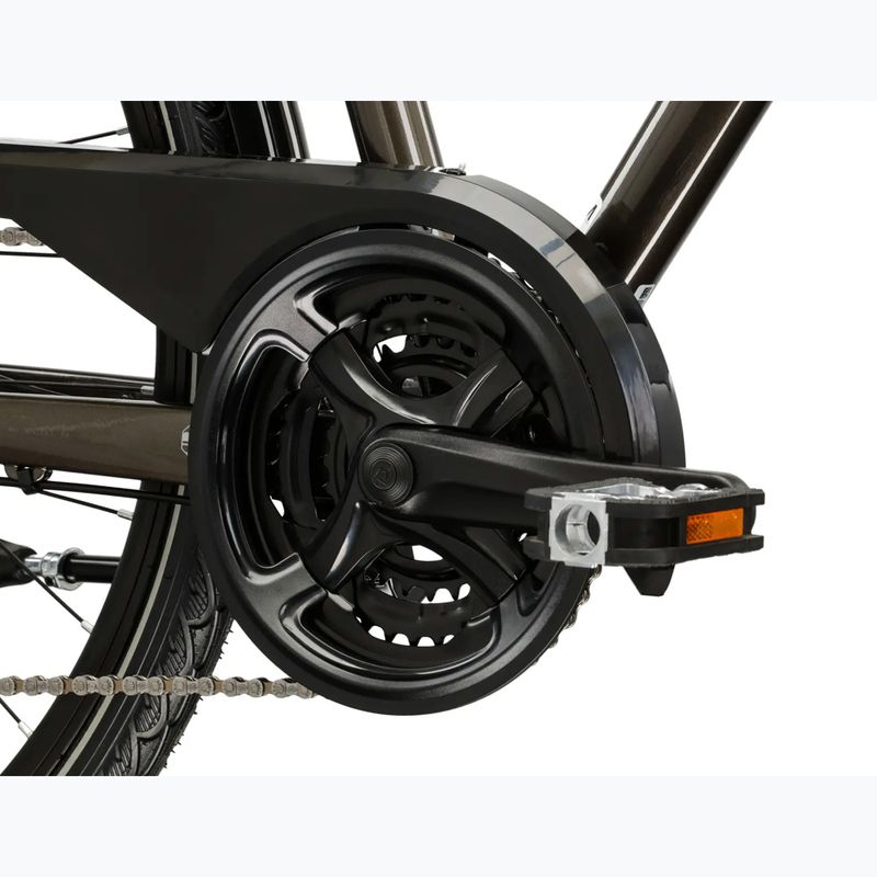 Vyriškas žygio dviratis KROSS Trans 4.0 brown/silver/gloss 9