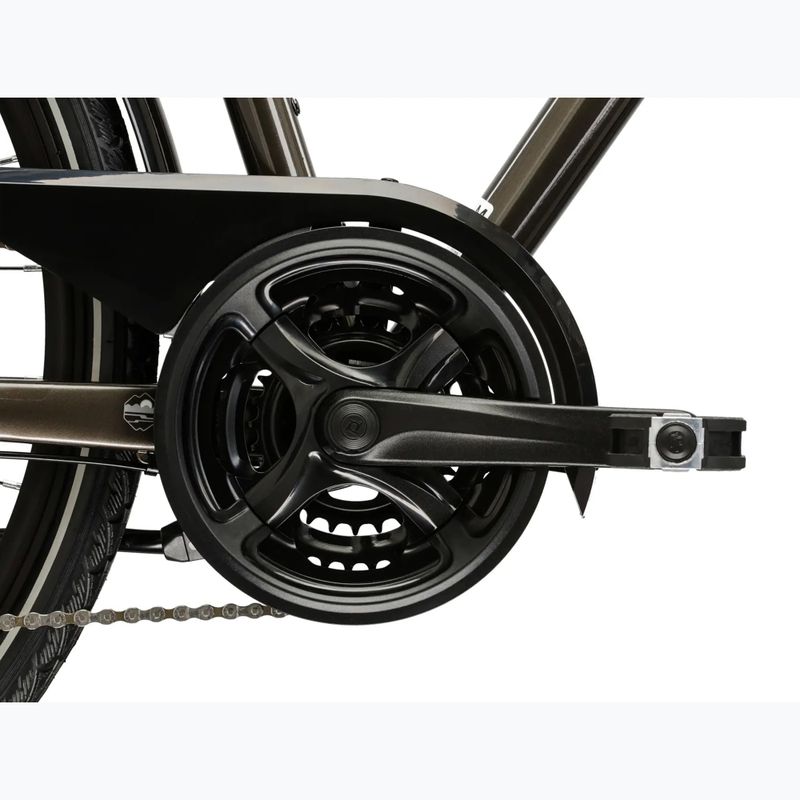 Vyriškas žygio dviratis KROSS Trans 4.0 brown/silver/gloss 10