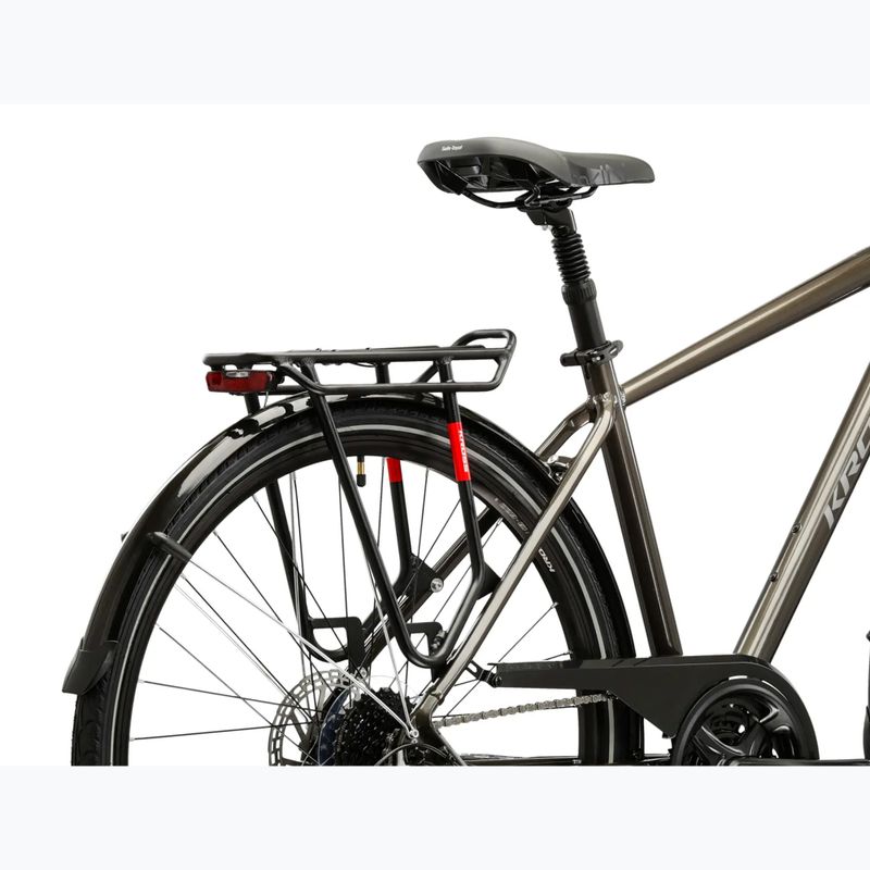 Vyriškas žygio dviratis KROSS Trans 4.0 brown/silver/gloss 11