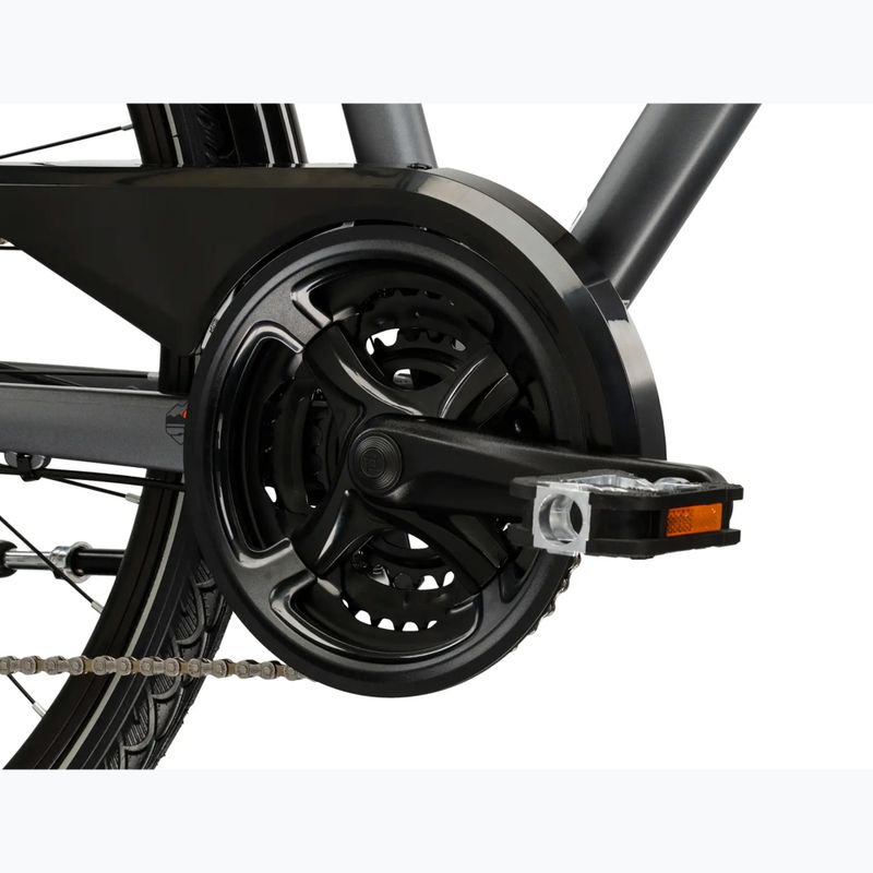 Vyriškas žygio dviratis KROSS Trans 4.0 grey/black/matte 9