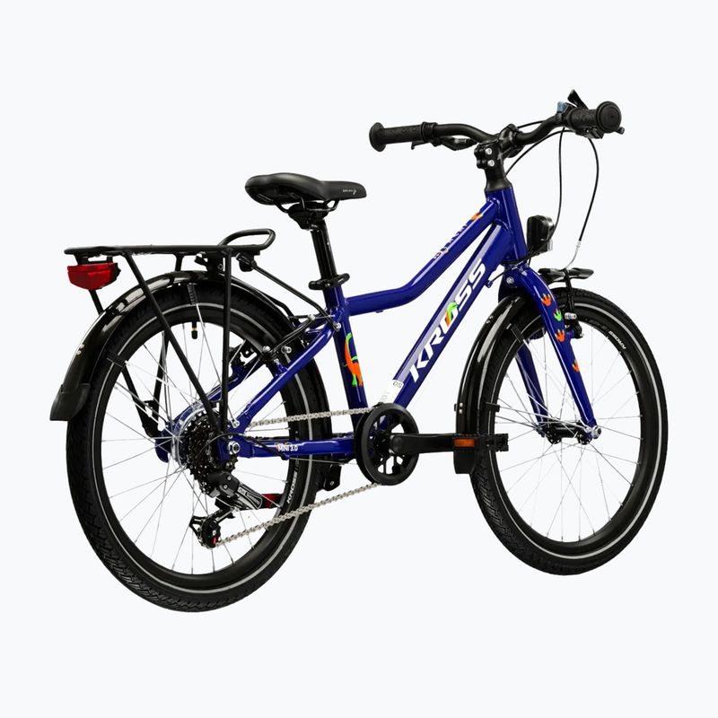 Vaikiškas dviratis KROSS Level Mini 3.0 Eq navy blue/white/gloss 3
