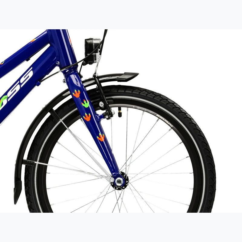 Vaikiškas dviratis KROSS Level Mini 3.0 Eq navy blue/white/gloss 6