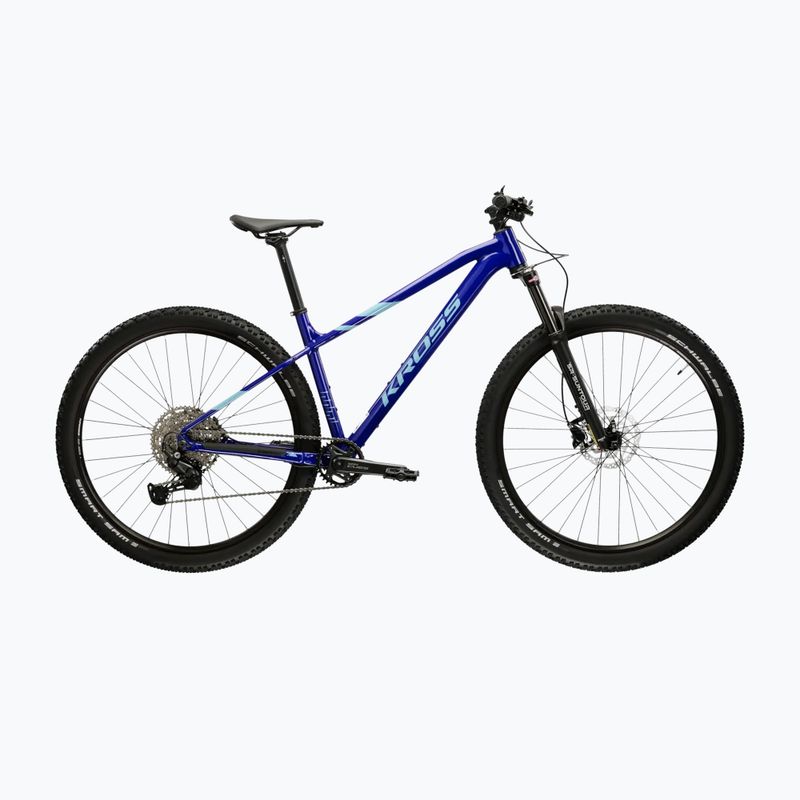 Kalnų dviratis KROSS Level 5.0 navy blue/sky blue/gloss