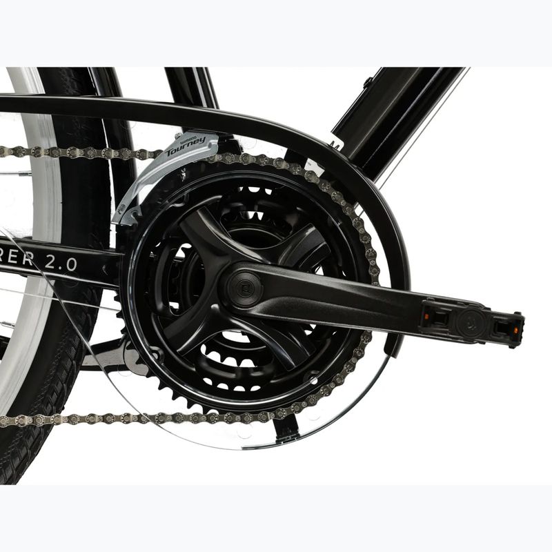 Žygio dviratis KROSS Explorer 2.0 black/silver/gloss 9