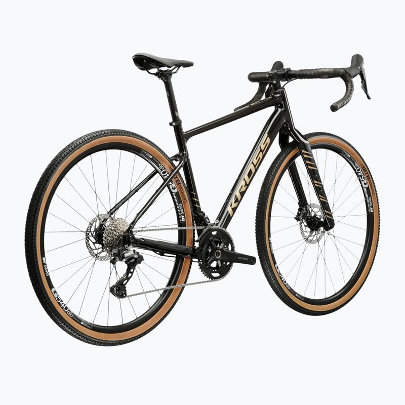 Gravel dviratis KROSS Esker 6.0 black/gold/gloss 3