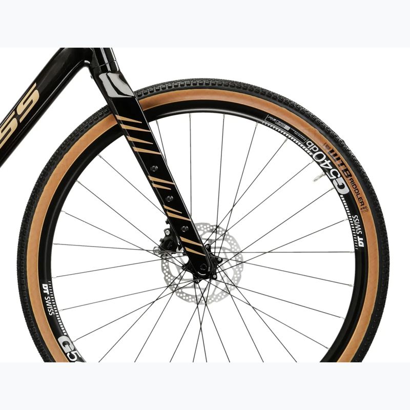 Gravel dviratis KROSS Esker 6.0 black/gold/gloss 7