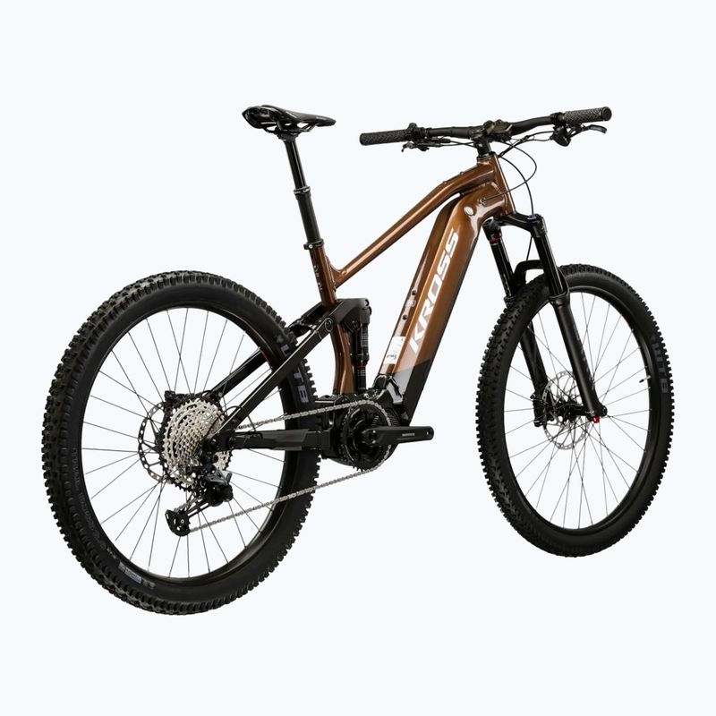 Vyriškas elektrinis dviratis KROSS Grist Boost 3.0 el. 630 Wh brown/black/gloss 3