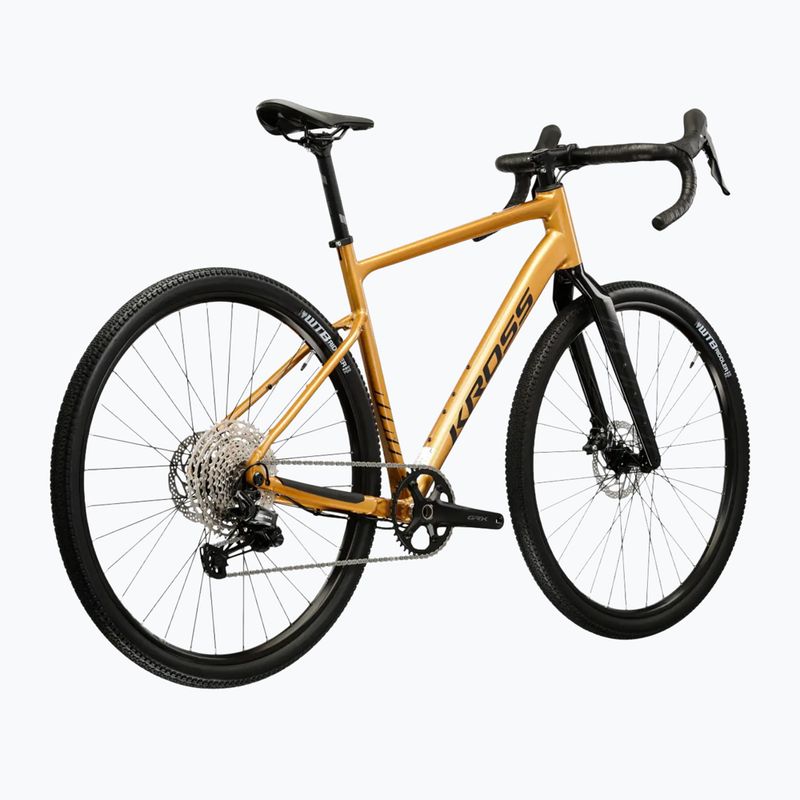 Gravel dviratis KROSS Esker 5.0 gold/graphite 3