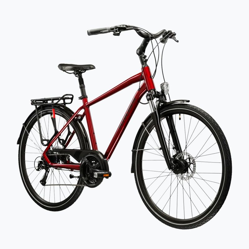 Vyriškas žygio dviratis KROSS Trans 4.0 ruby/black/gloss 2