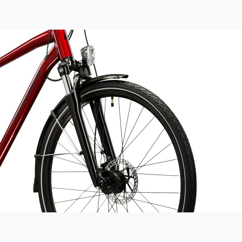 Vyriškas žygio dviratis KROSS Trans 4.0 ruby/black/gloss 5
