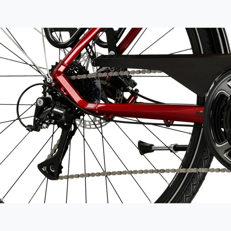 Vyriškas žygio dviratis KROSS Trans 4.0 ruby/black/gloss 8