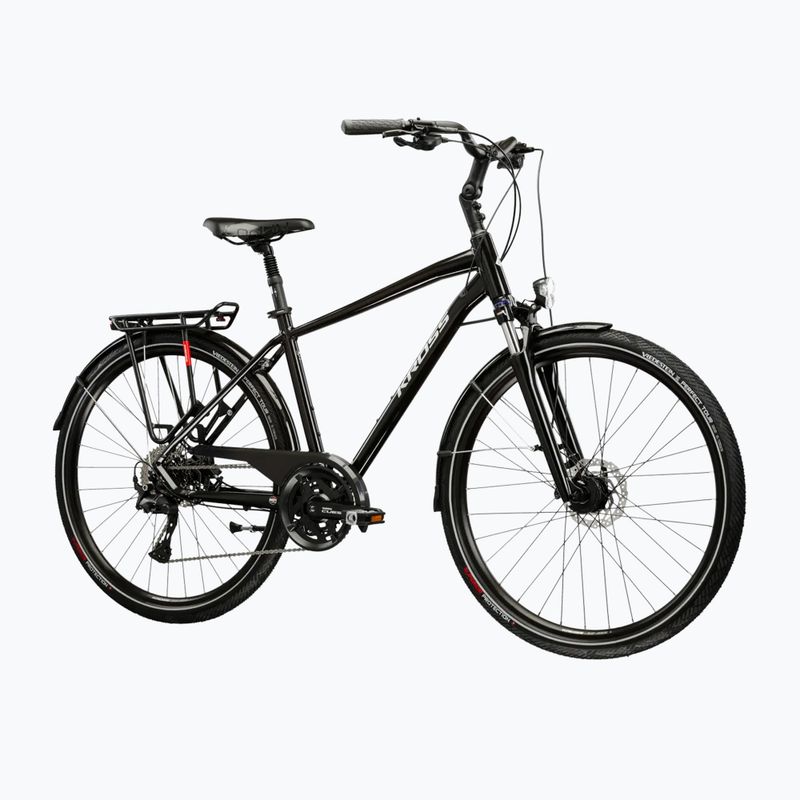 Vyriškas žygio dviratis KROSS Trans 7.0 black/silver/gloss 2