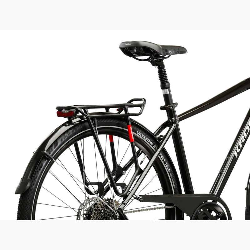 Vyriškas žygio dviratis KROSS Trans 7.0 black/silver/gloss 9