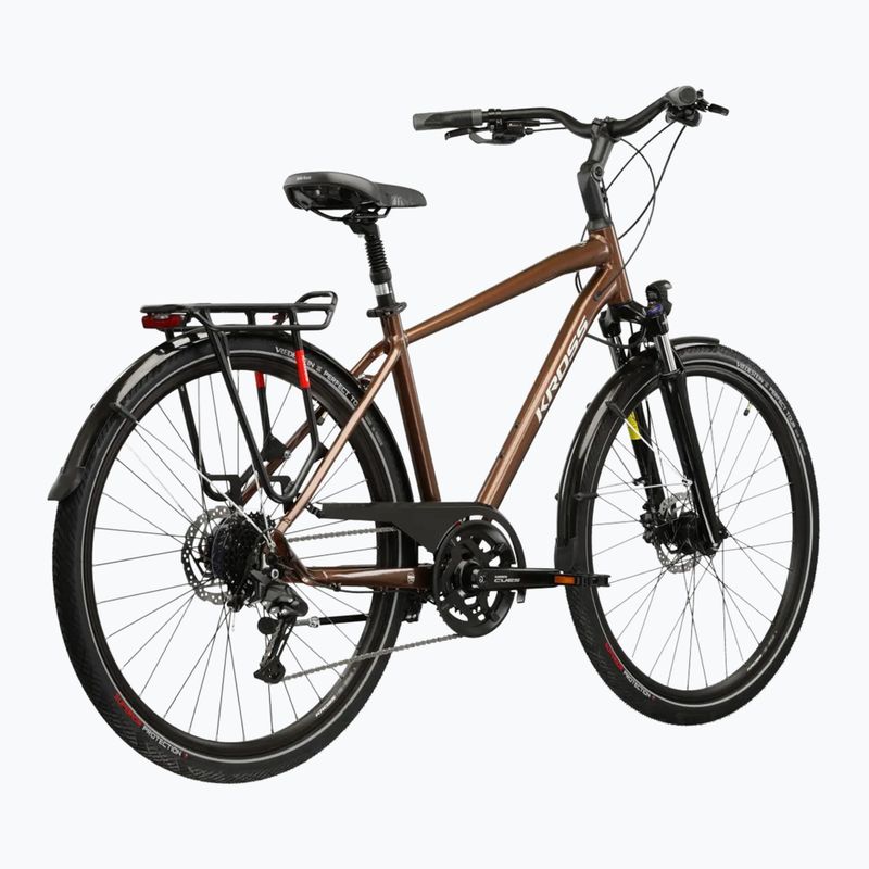 Žygio dviratis KROSS Trans 5.0 brown/silver/gloss 3