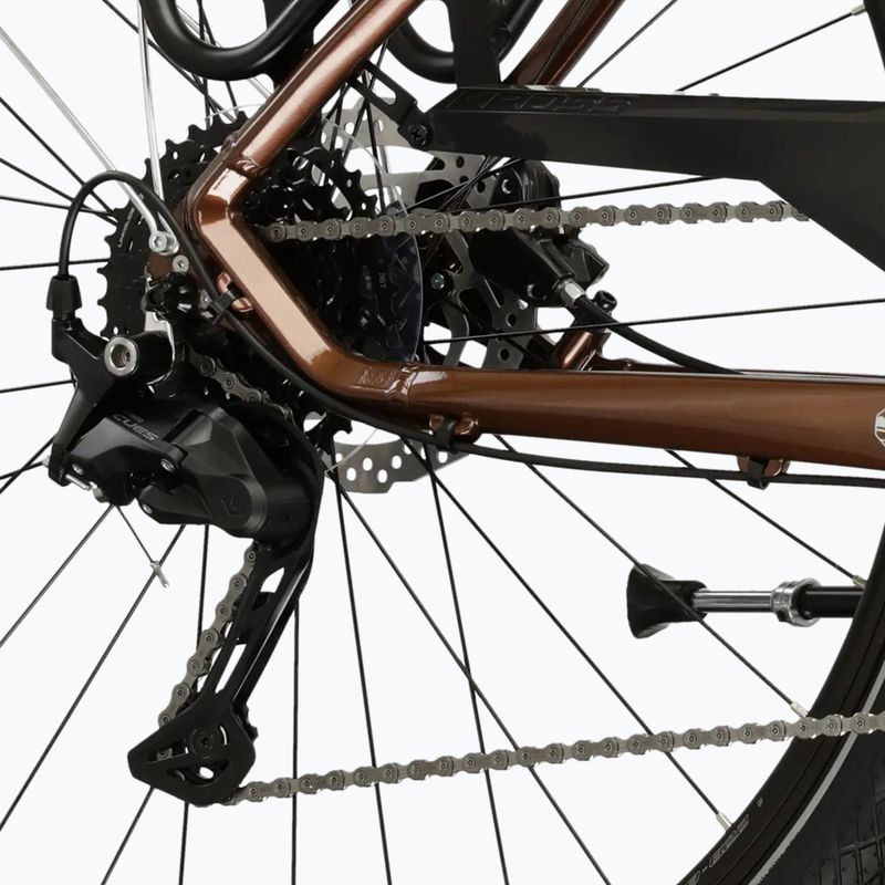 Žygio dviratis KROSS Trans 5.0 brown/silver/gloss 8
