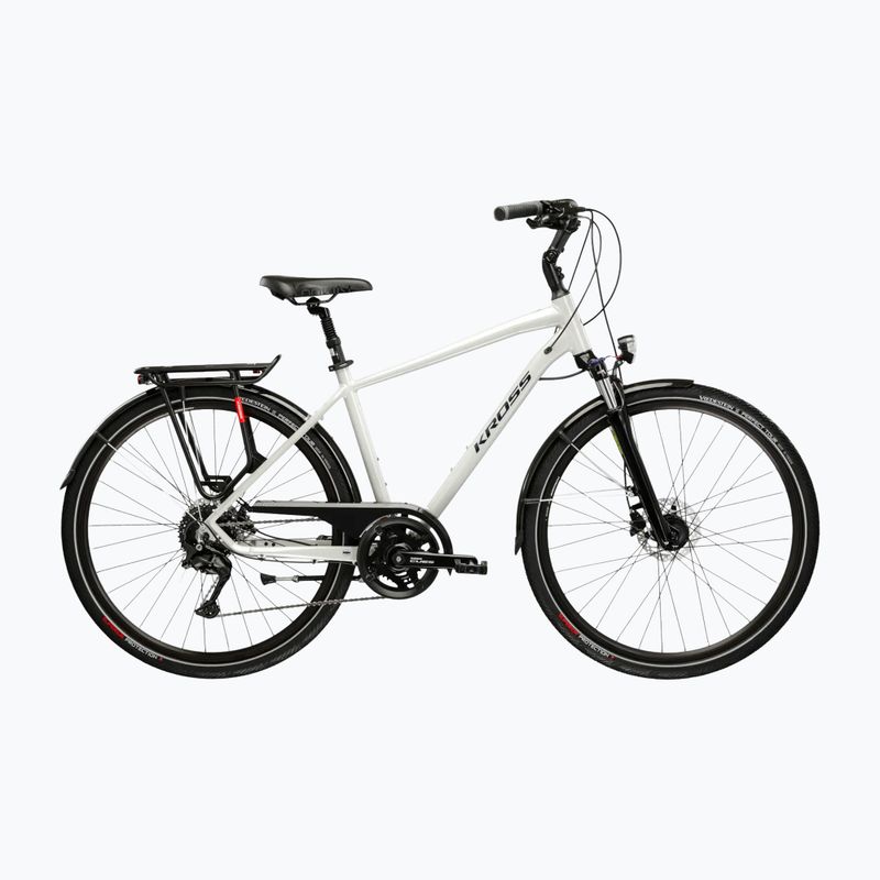 Žygio dviratis KROSS Trans 5.0 grey/navy blue/gloss
