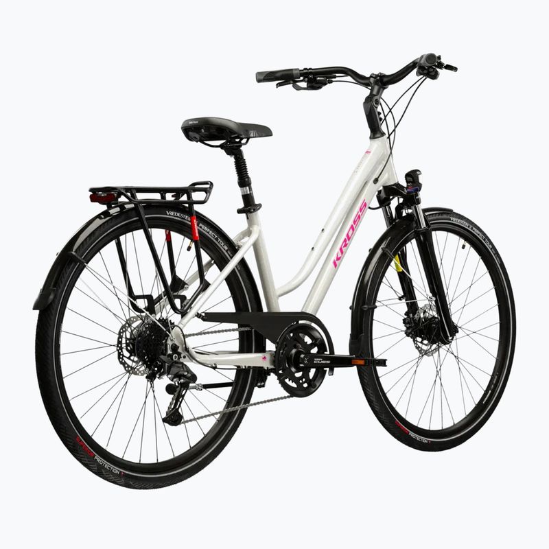 Moteriškas žygio dviratis KROSS Trans 5.0 In grey/pink/gloss 3