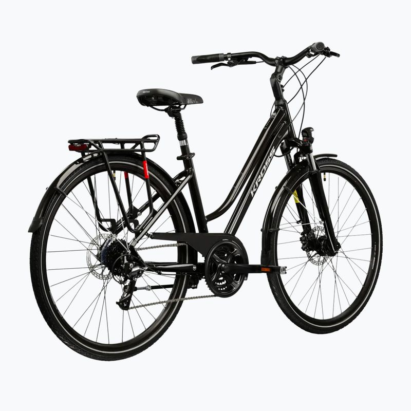 Moteriškas žygio dviratis KROSS Trans 4.0 In black/silver/gloss 3
