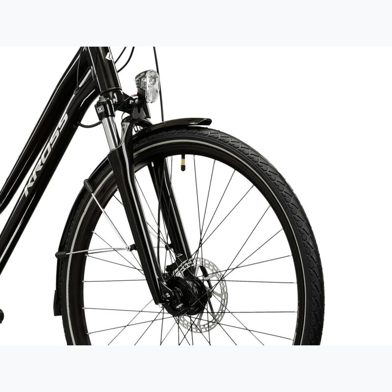 Moteriškas žygio dviratis KROSS Trans 4.0 In black/silver/gloss 5