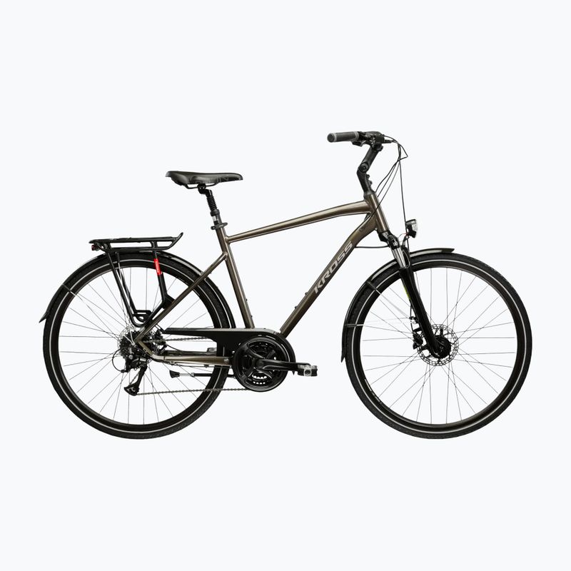 Žygio dviratis KROSS Trans 4.0 brown/silver/gloss