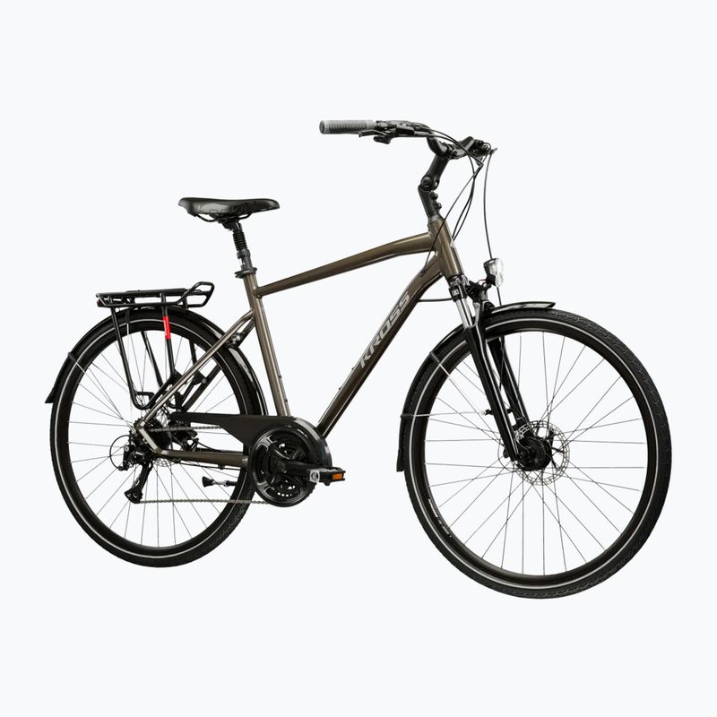 Žygio dviratis KROSS Trans 4.0 brown/silver/gloss 2