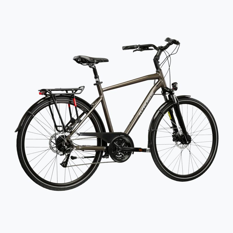 Žygio dviratis KROSS Trans 4.0 brown/silver/gloss 3