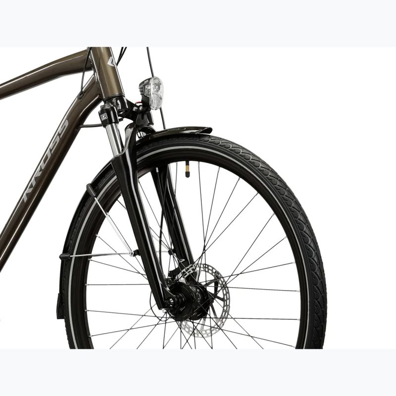 Žygio dviratis KROSS Trans 4.0 brown/silver/gloss 5