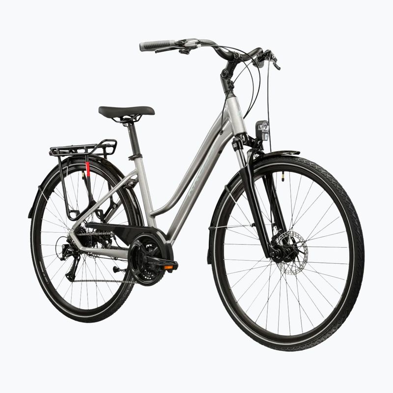 Moteriškas žygio dviratis KROSS Trans 3.0 In silver/gray/gloss 2