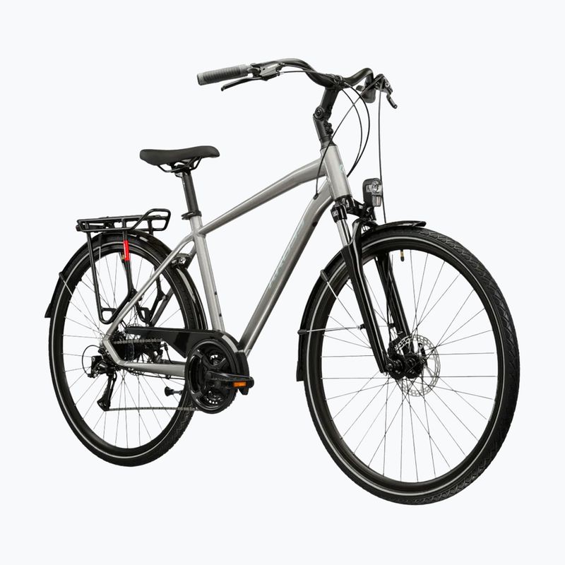 Vyriškas žygio dviratis KROSS Trans 3.0 silver/blue/gloss 2