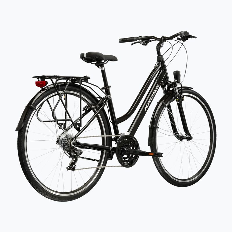 Moteriškas žygio dviratis KROSS Trans 1.0 In black/silver/gloss 3