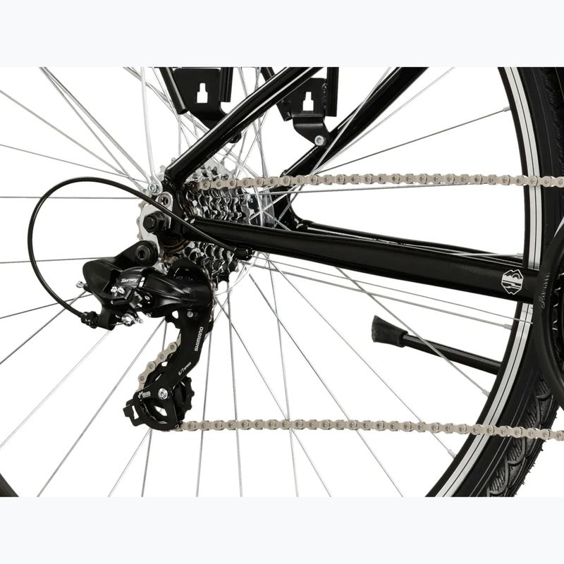 Moteriškas žygio dviratis KROSS Trans 1.0 In black/silver/gloss 7