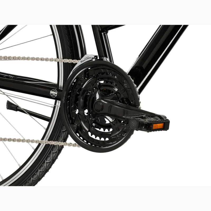 Moteriškas žygio dviratis KROSS Trans 1.0 In black/silver/gloss 8