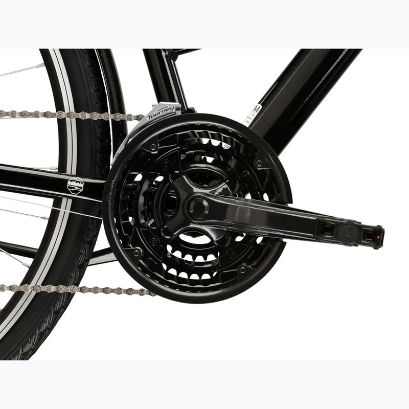 Moteriškas žygio dviratis KROSS Trans 1.0 In black/silver/gloss 9