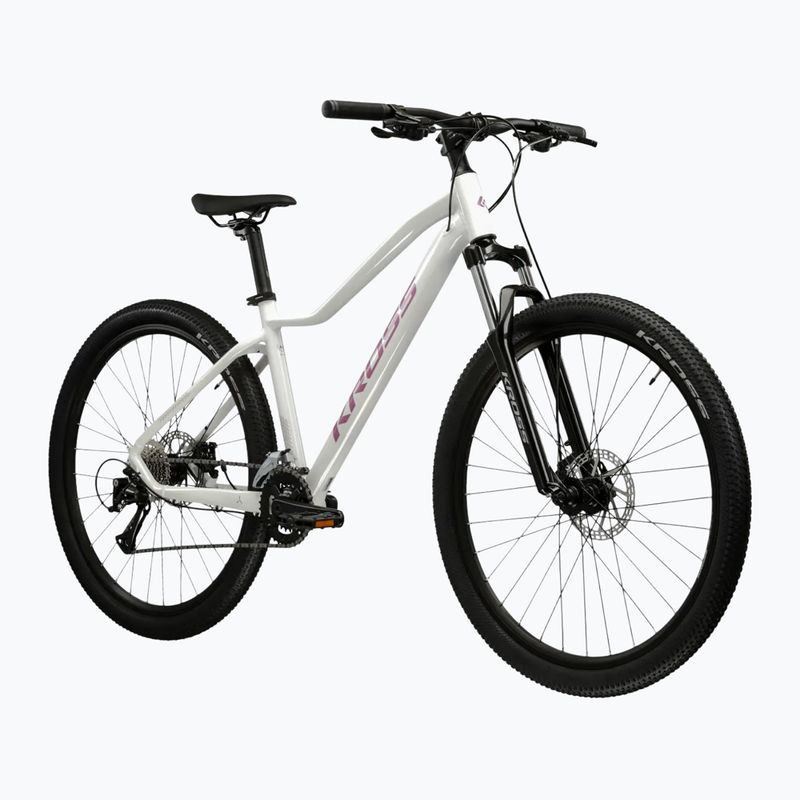 Moteriškas kalnų dviratis KROSS Lea 3.0 in 27.5 white/pink/gloss 2