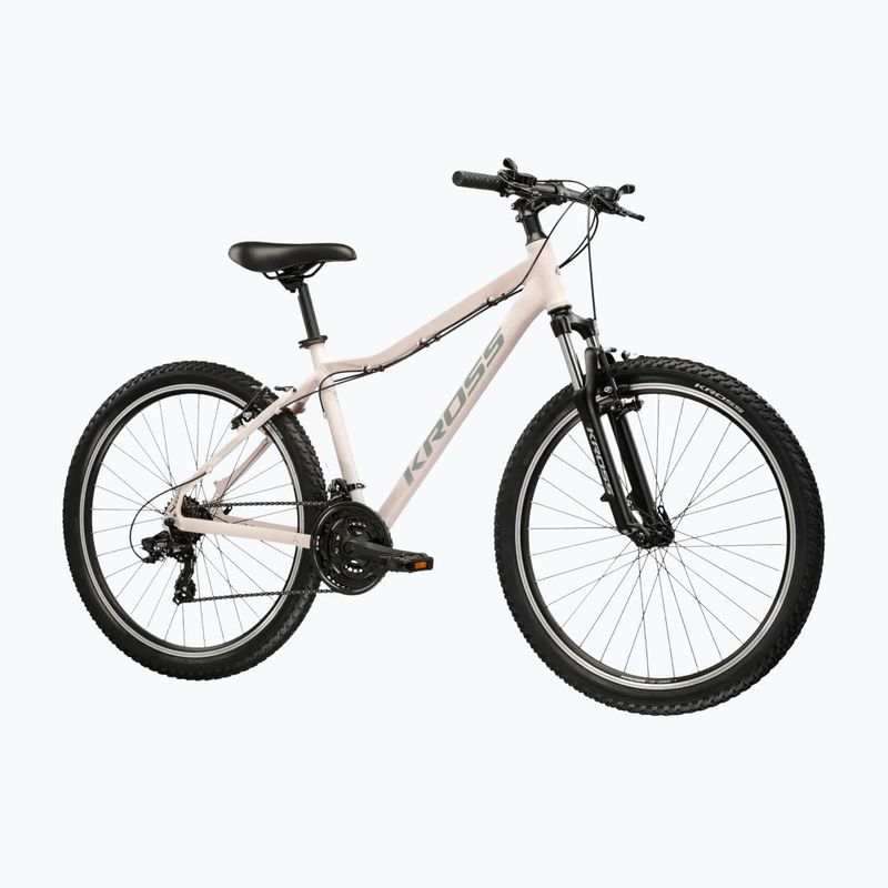 Moteriškas kalnų dviratis KROSS Lea 1.0 pink/grey/matte 2