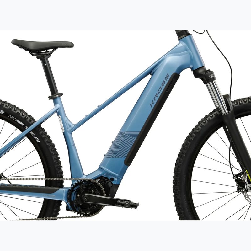 Moteriškas elektrinis dviratis KROSS Influx Hyb 1.0 720Wh blue/graphite/matte 12