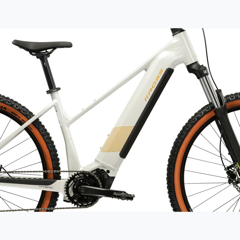 Moteriškas elektrinis dviratis KROSS Influx Hyb 1.0 720Wh grey/gold/gloss 12