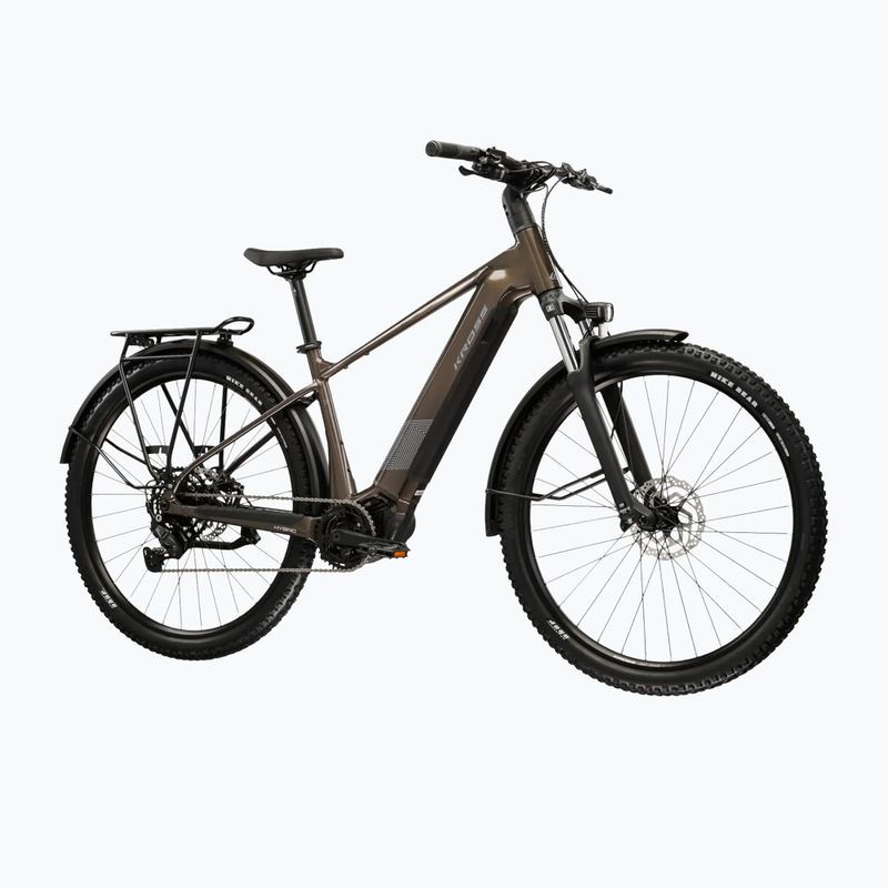 Elektrinis dviratis KROSS Influx Suv Hybrid 1.0 820Wh brown/silver/gloss 2