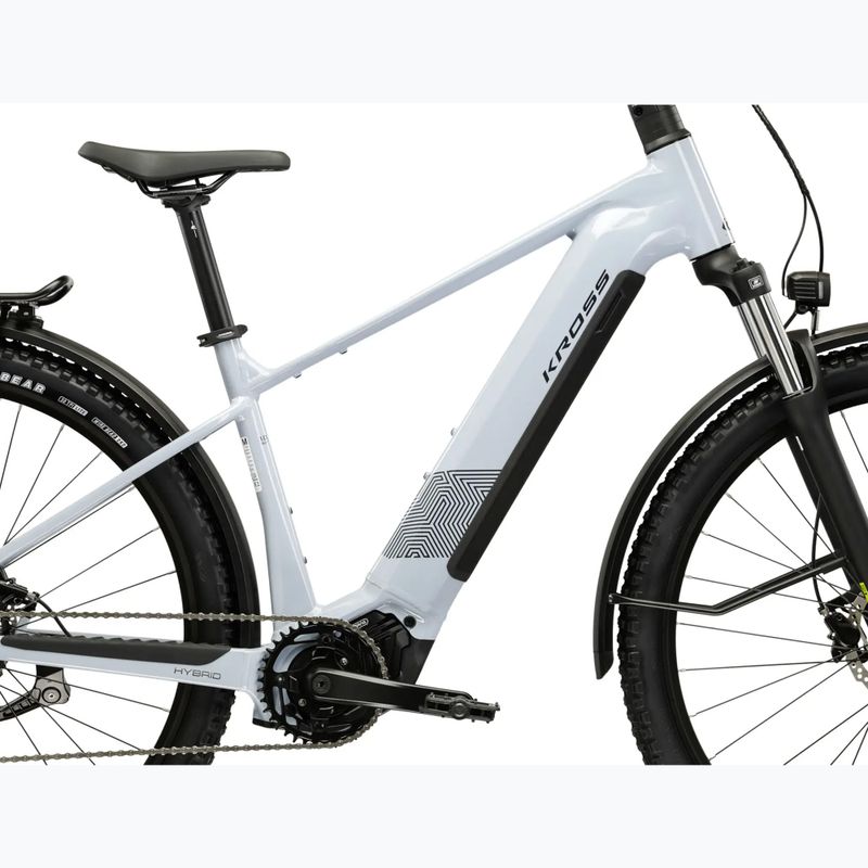 Elektrinis dviratis KROSS Influx Suv Hybrid 1.0 820 el. grey/graphite/gloss 12